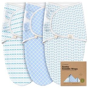 KeaBabies Soothe Swaddle Wrap 0-3 months